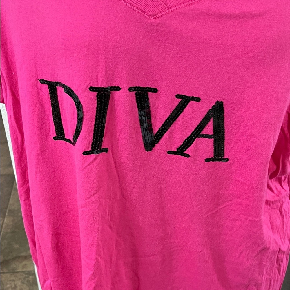 Cacique Pink Diva Sleep Shirt - Picture 2 of 4